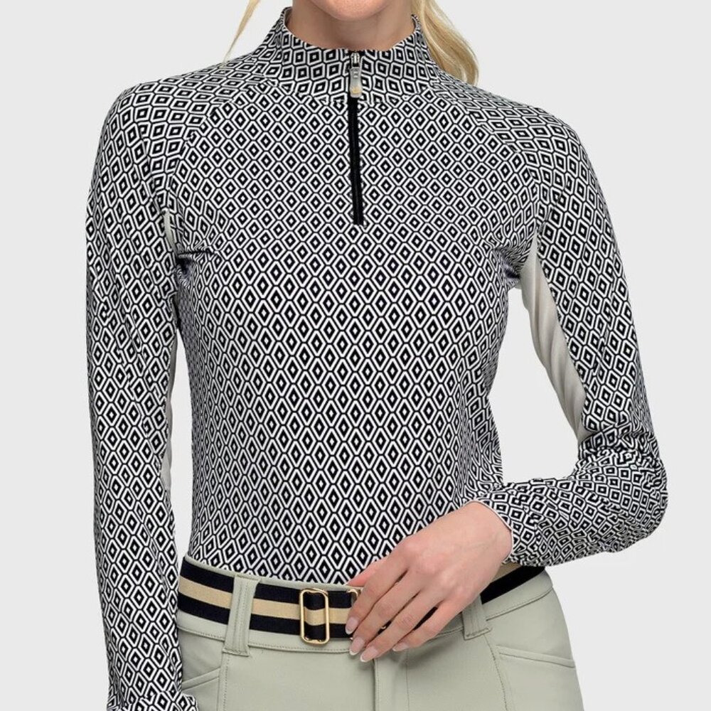 2 Kastel Denmark 1/4 Zip Long Sleeve Shirts Ladies Size Small - NEW with tags